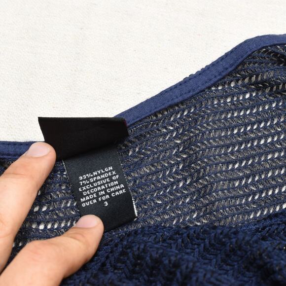 Torrid Women Blouse Knit Short Sleeve Solid Crew Neck Polyester Blue Plus Size 3 - Picture 7 of 8